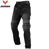 Men Motocross Motorcycle Jeans Casual Pants Wearproof Knee Protector Guards